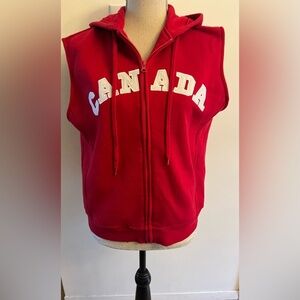 Vintage Canada Cache Creek Vest / L / 90s / Red